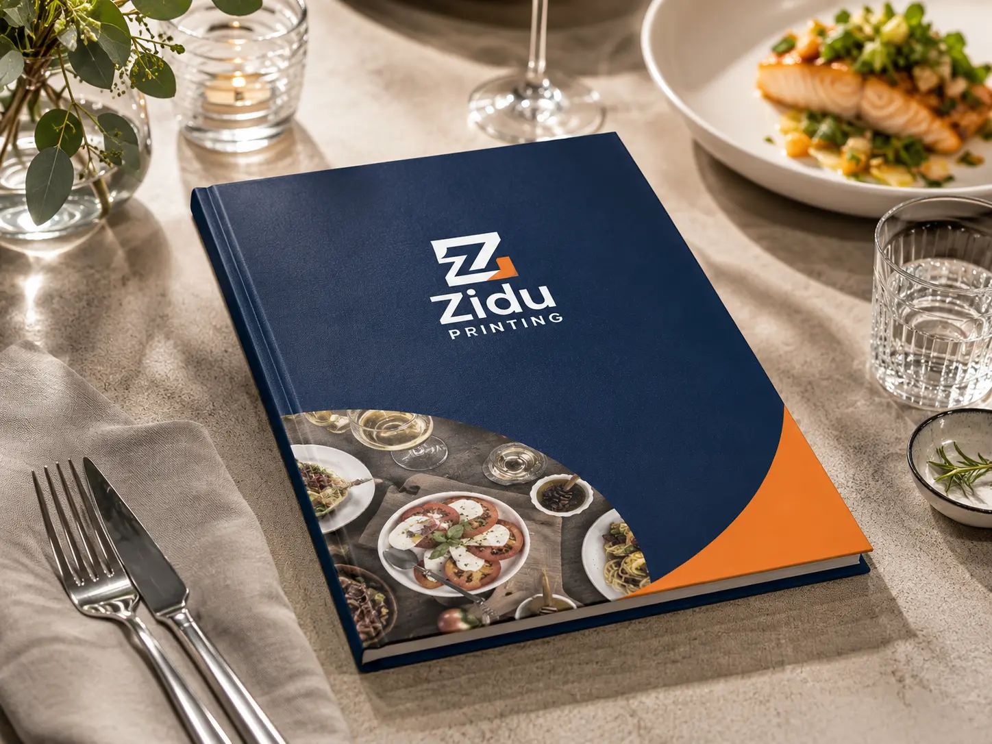 Menu book premium